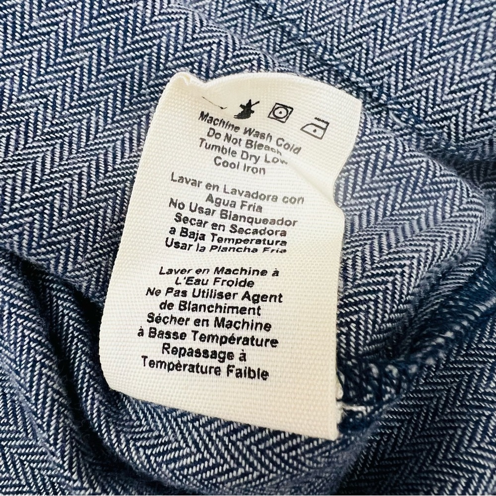 NWOT! Mens Small Navy UGG Benidikt Herringbone Sleepwear Sleep PJ Shirt Top - Picture 7 of 10